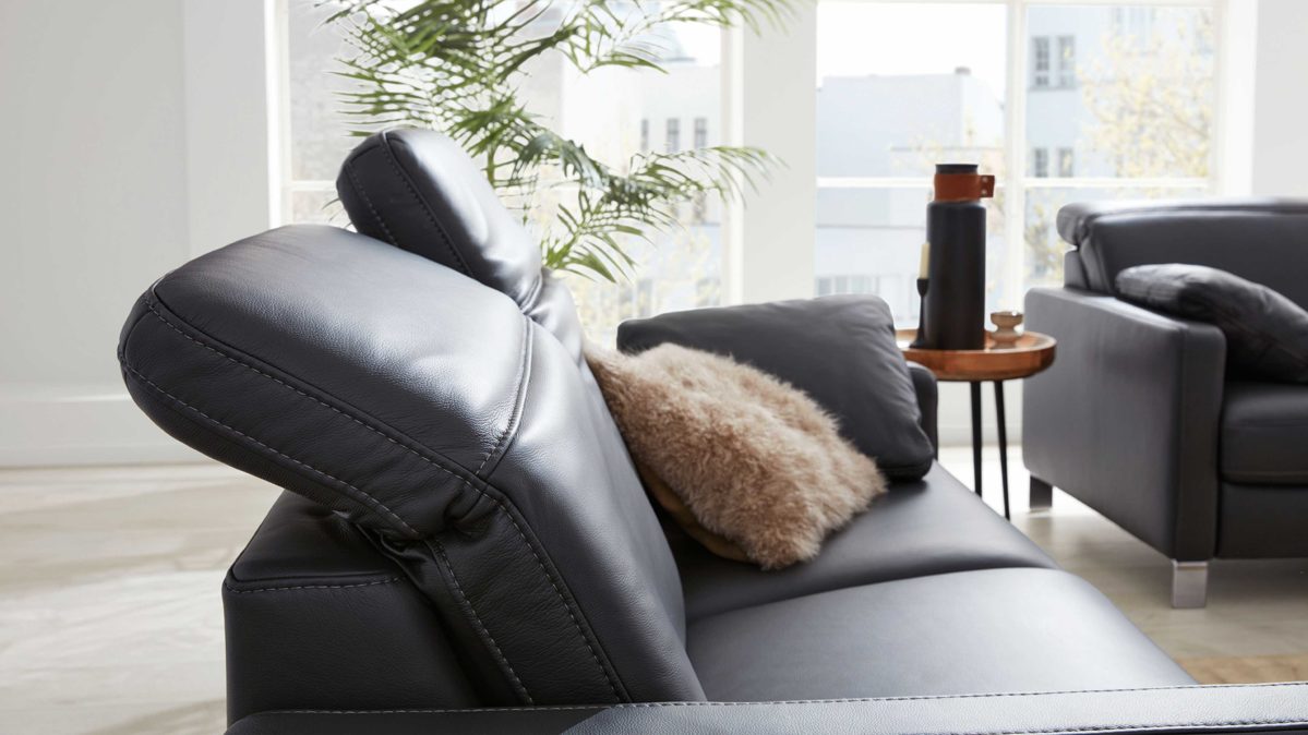 Interliving Sofa 3-sitzig IL 4054 in Leder Credo anthrazit, Moebel, Stuhl, Sessel, Couch