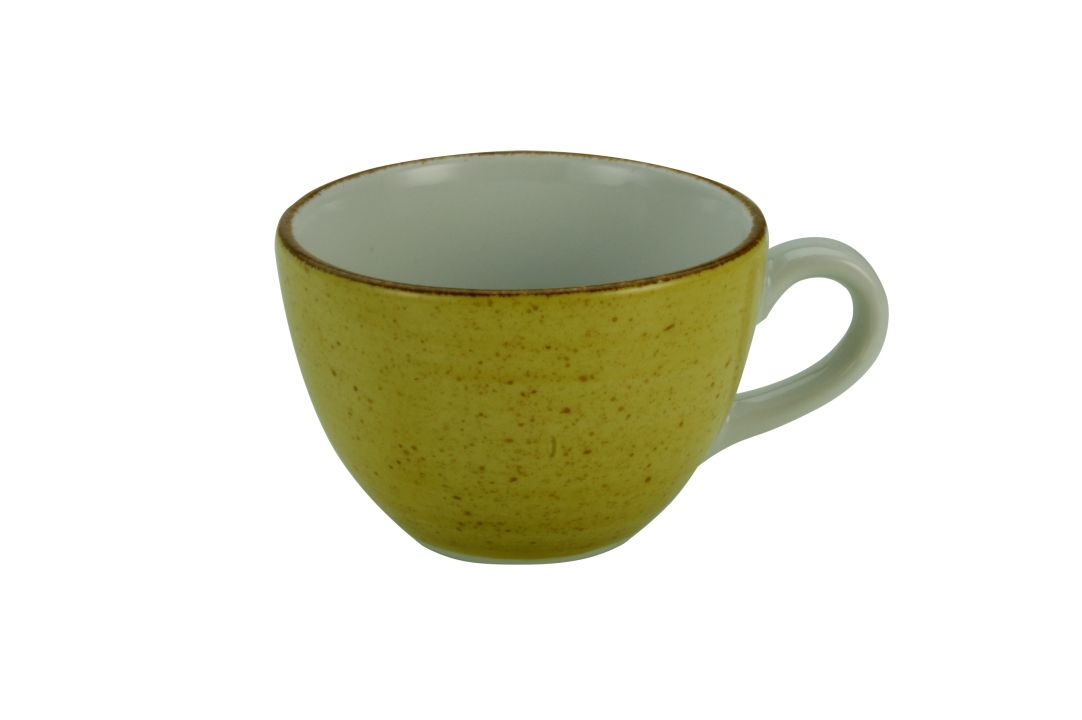 CreaTable Cappuccinoobere Vintage Nature in Farbe Curry glänzend