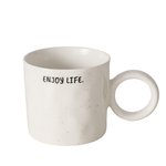 Boltze Becher Enjoy 360ml  in New Bone weiß/schwarz