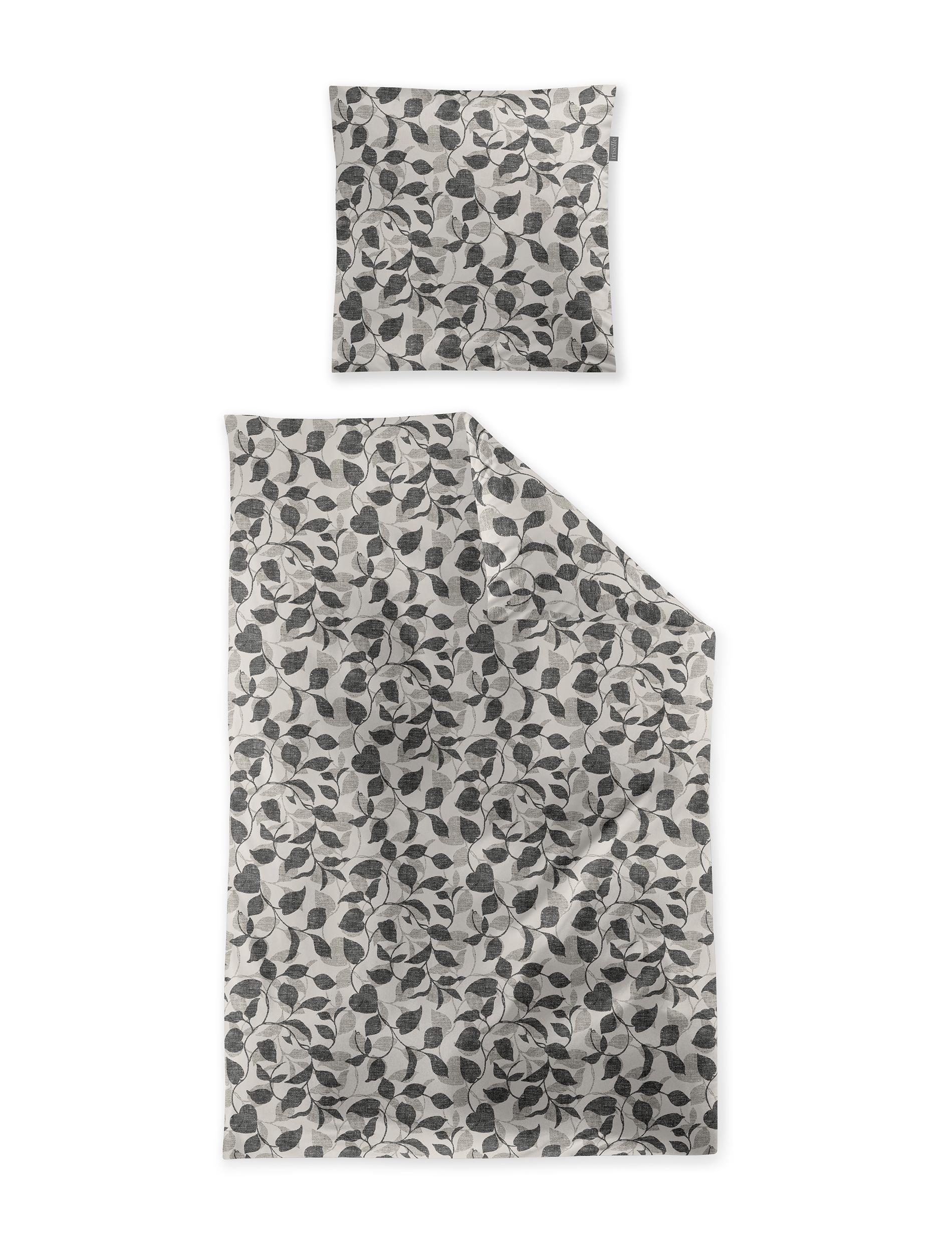 Irisette Edel-Feinbiber Bettwäsche KOALA-HK ca. 135x200cm in Farbe grau