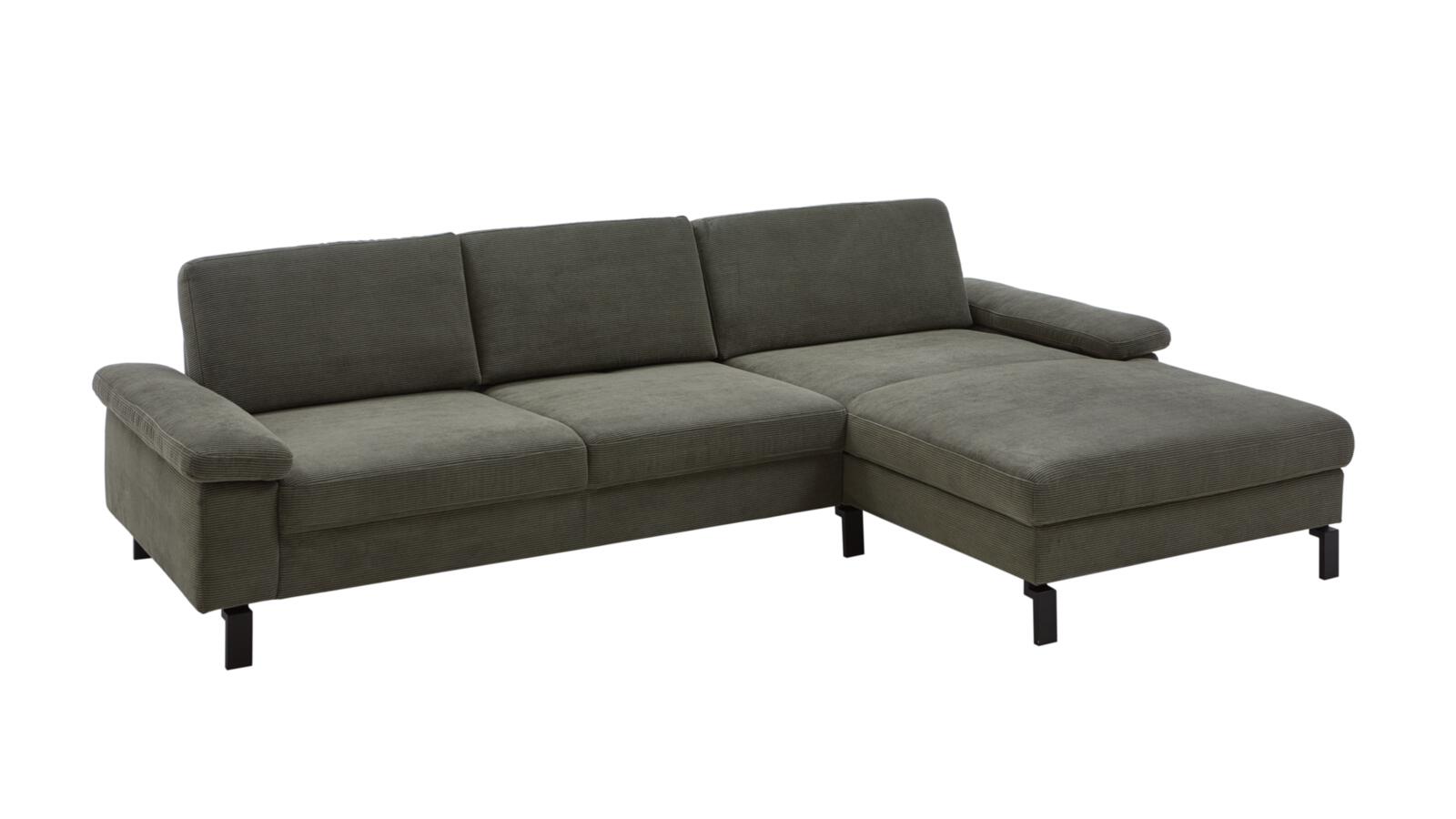 Candy Polsterecke SK MOVE ca. 304x185-209 cm in Stoff Feincord oliv PG:Cord, Couch, Mobiliar