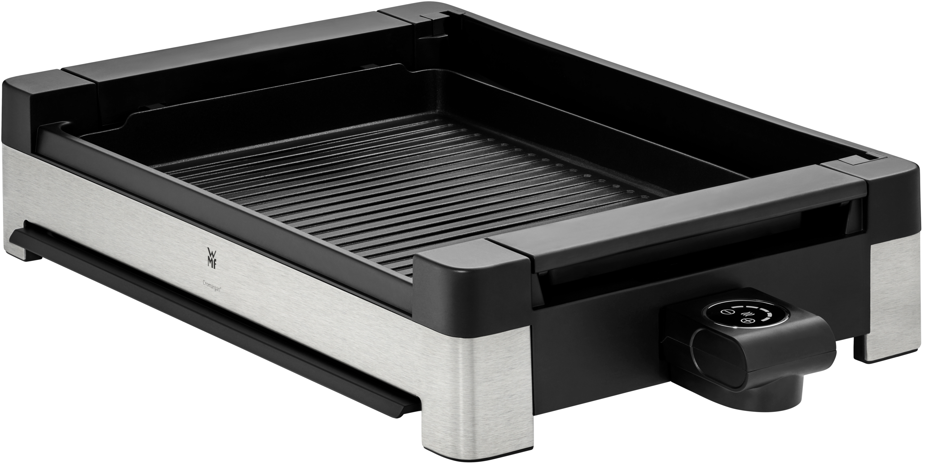 WMF Lono Tischgrill gerippt mit in schwarz/Edelstahl