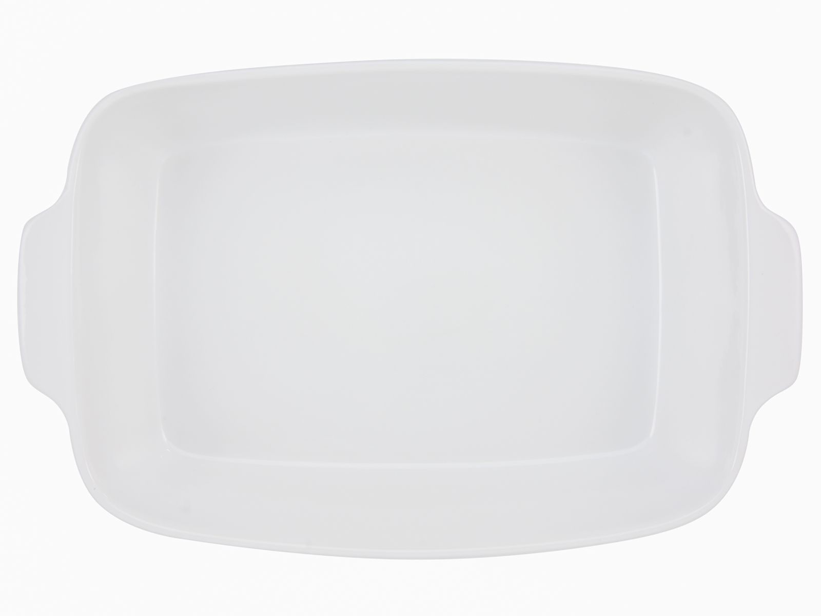 CreaTable Auflaufform Big in Farbe Weiß glänzend