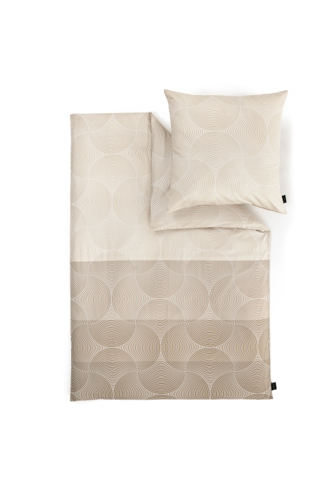 bugatti Satinbettwäsche 135x200cm in Farbe beige