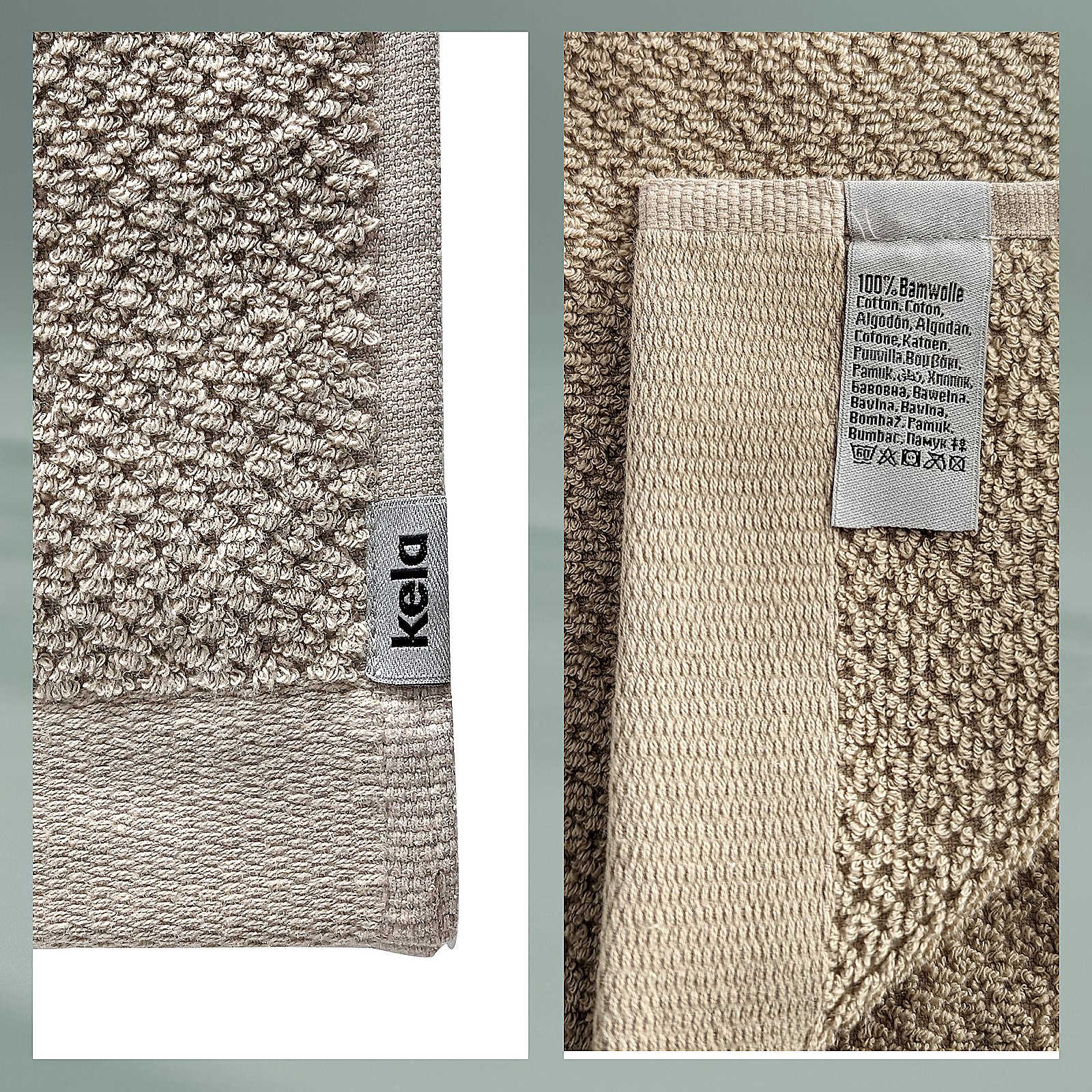 Kela Handtuch Lavinia LAVINIA in beige, Dekoration für Zuhause, Leinen, Teppich, Gewebt