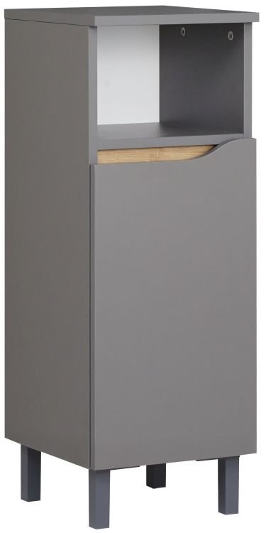 Pelipal Unterschrank Capri in quarzgrau mit Holzoptik