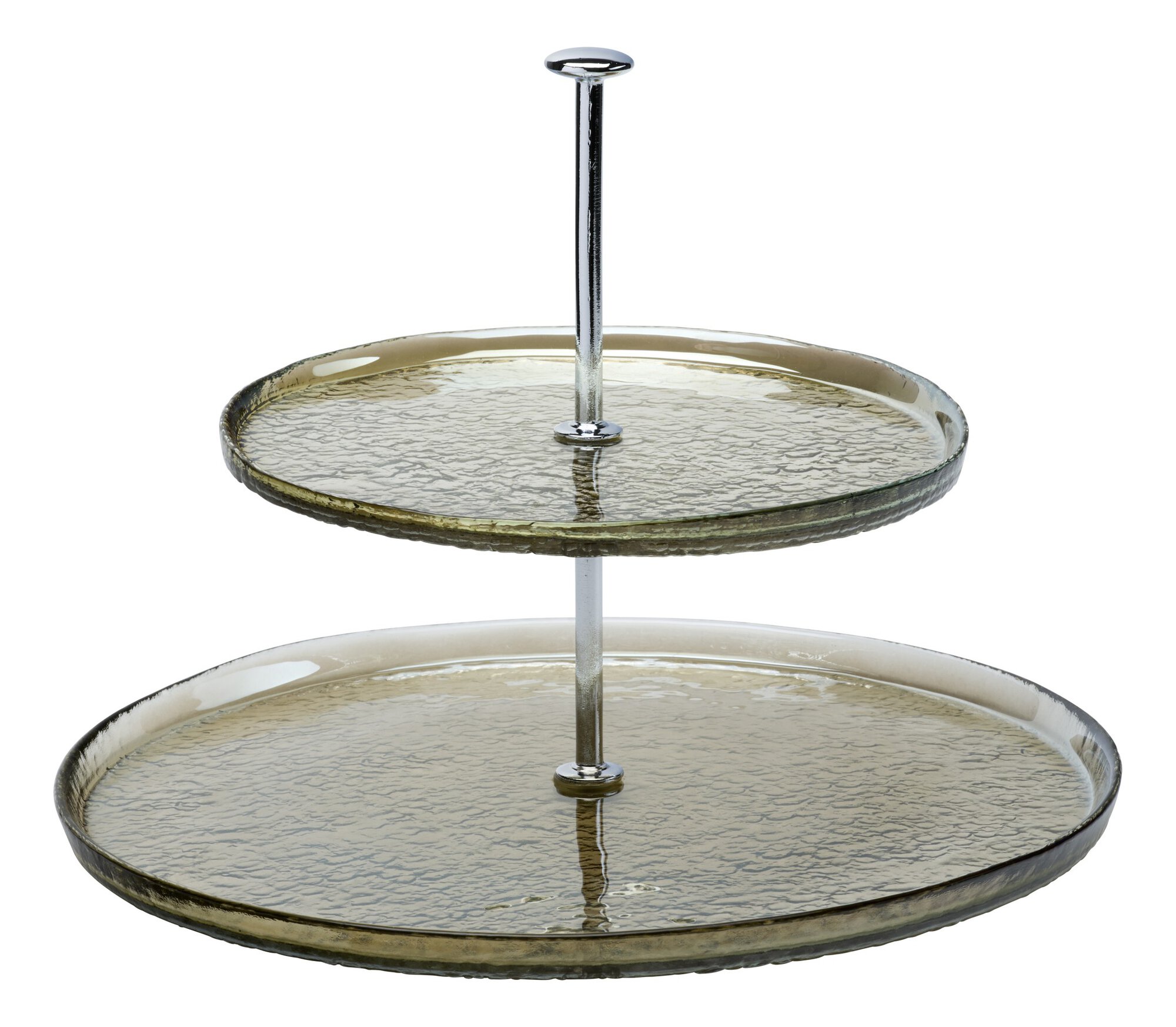 Ritzenhoff & Breker Etagere LUZIA 19/28cm aus Glas braun