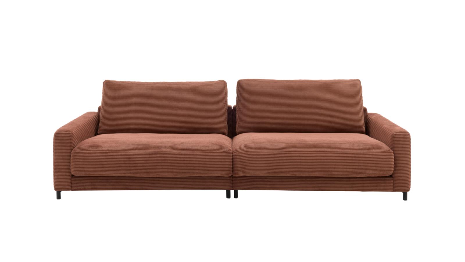 Roomio Sofa NO. 4103 in Stoff Cord rusty