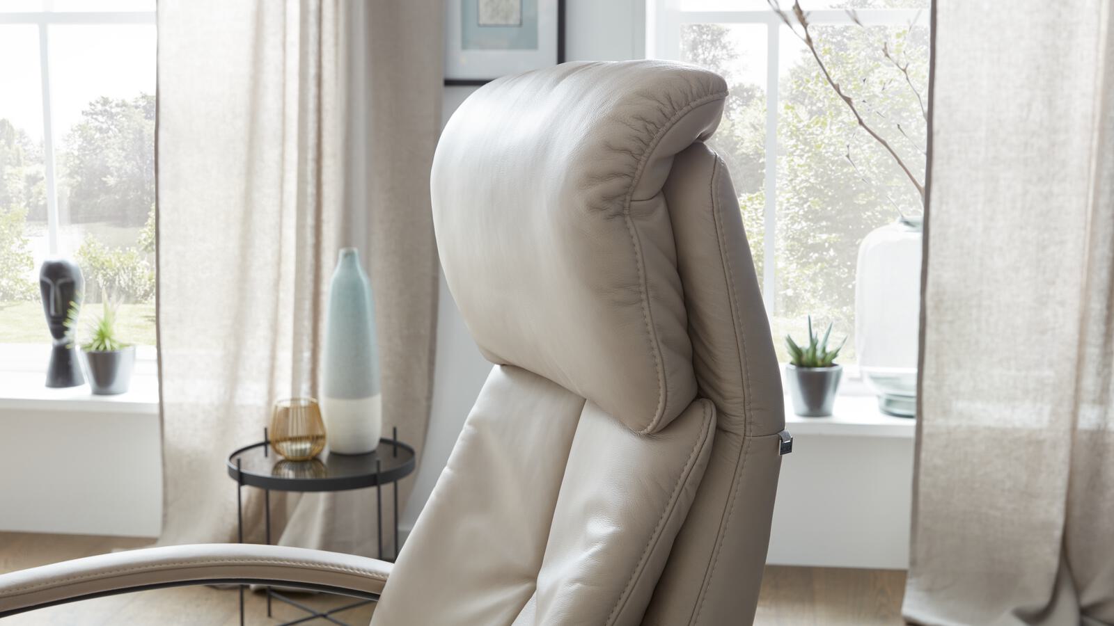 Comfortmaster TV-Sessel CM-HU1157 in Leder Vivre pearl