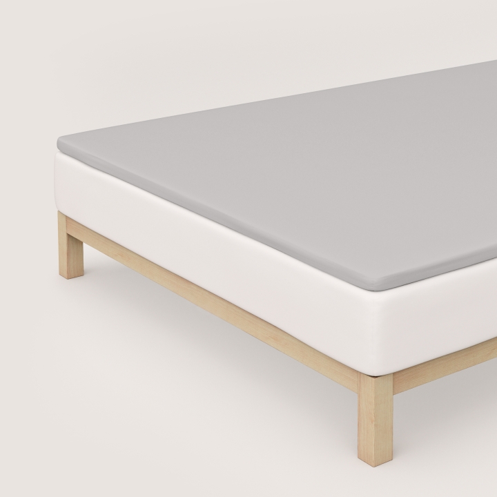 Schlafgut Pure Topper Spannbettlaken ca. 120x200-130x220cm in Farbe Grey Light