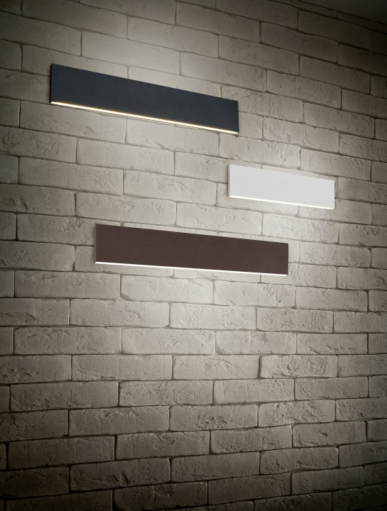 Trio LED-Wandleuchte CONCHA in anthrazit, Glas Acryl weiß
