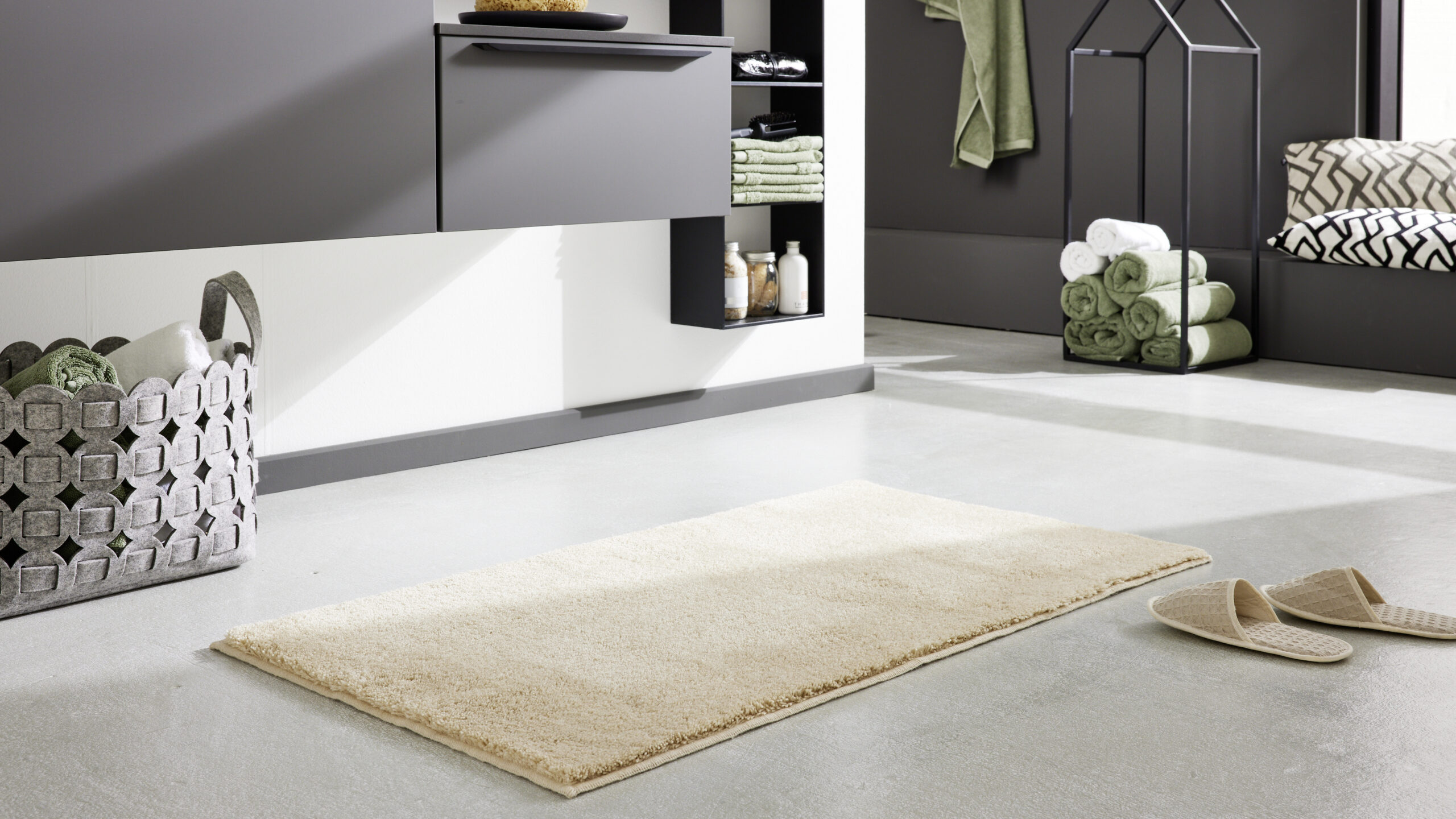 Interliving Badteppich IL-9112 ca. 50x60cm in Farbe beige