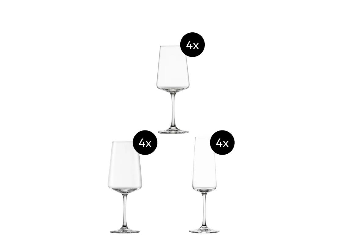 Zwiesel Glas Gläserset Miovino 12-teilig MIOVINO in 