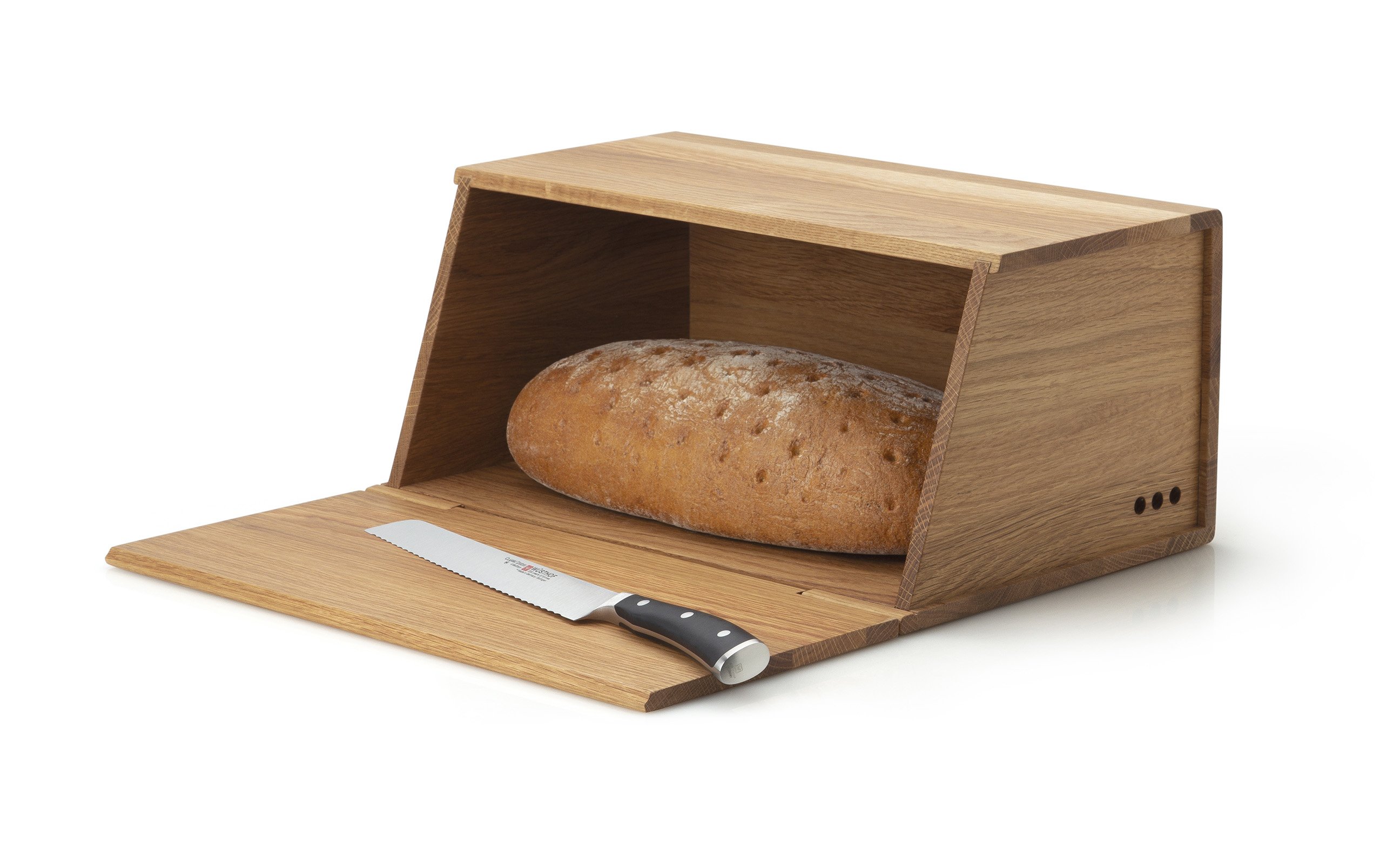 Continenta Brotkasten ca. 40 x 26 x 18,5 cm in Eichenholz