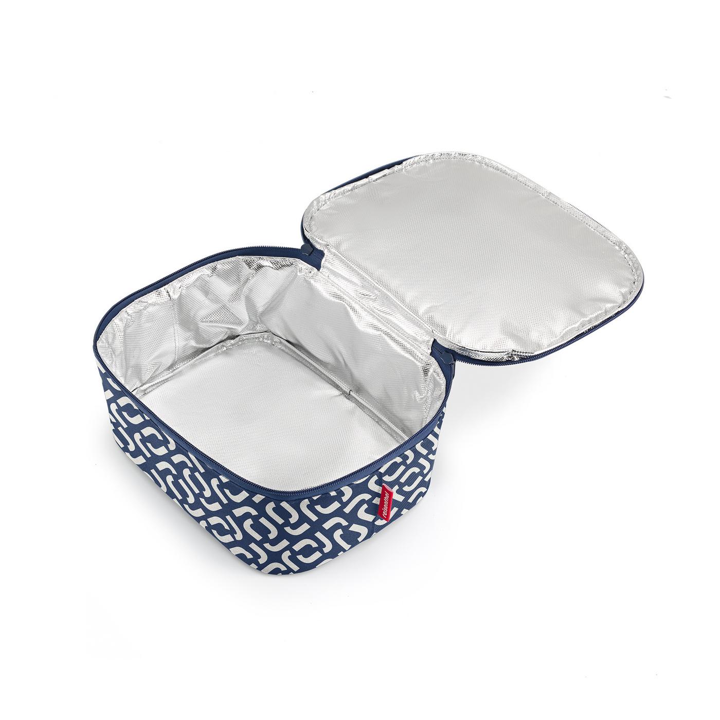 Reisenthel COOLERBAG M POCKET in Farbe signature navy, Aluminium, Korb