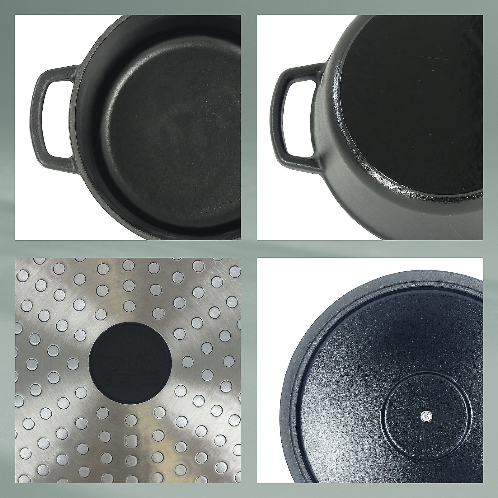 Kela Bräter CALIDO in Farbe Schwarz, Kochtopf, Kochgeschirr, Topf, Tasse
