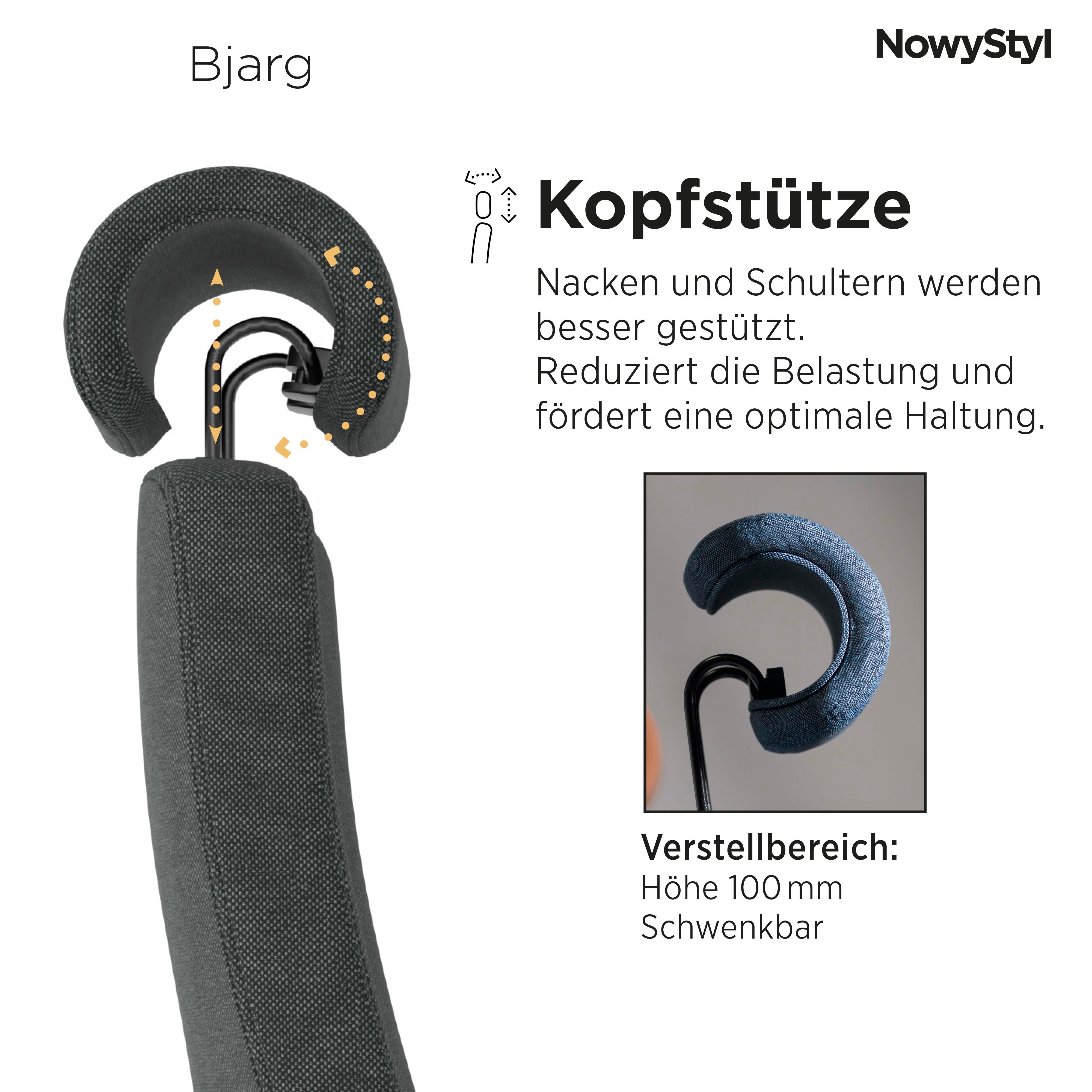 Nowy Styl Chefsessel  in Stoff Rivet EGL50 Pg.2