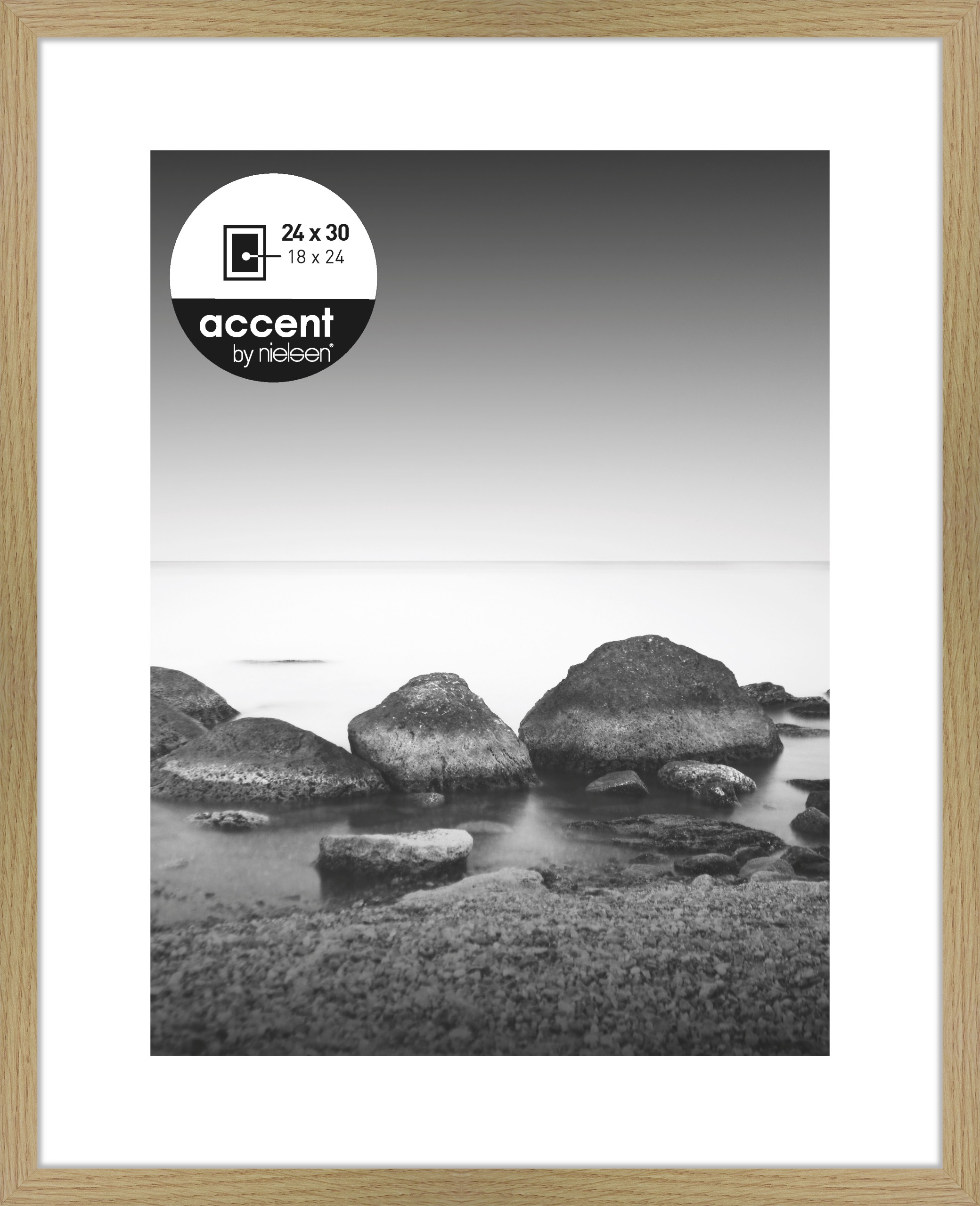 Accent by Nielsen Holz Bilderrahmen Aura ca. 24x30cm in Farbe Oak