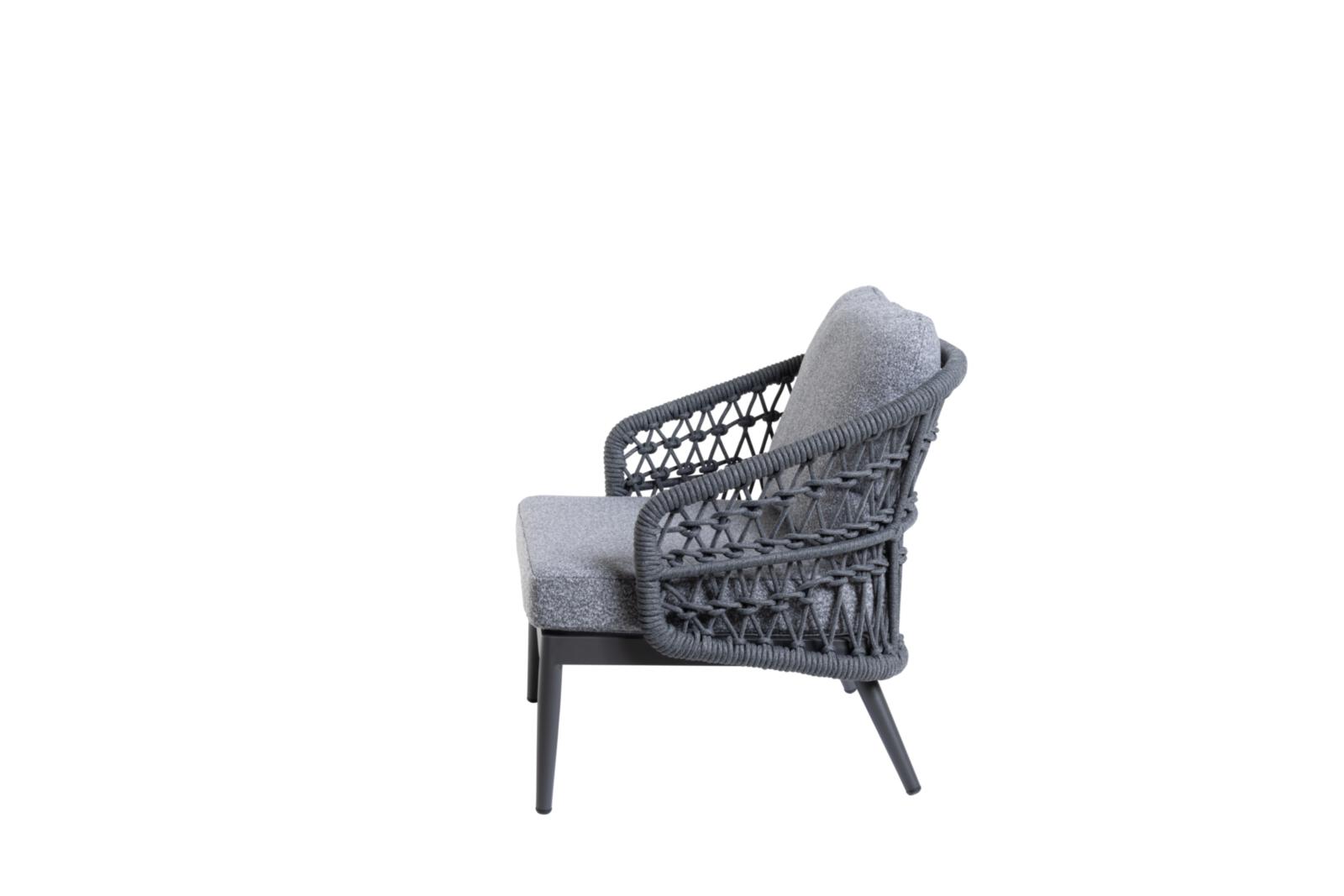 Interliving Lounge-Set IL7013 in Rücken Rope anthrazit, Moebel, Stuhl, Kissen, Dekoration für Zuhause, Sessel