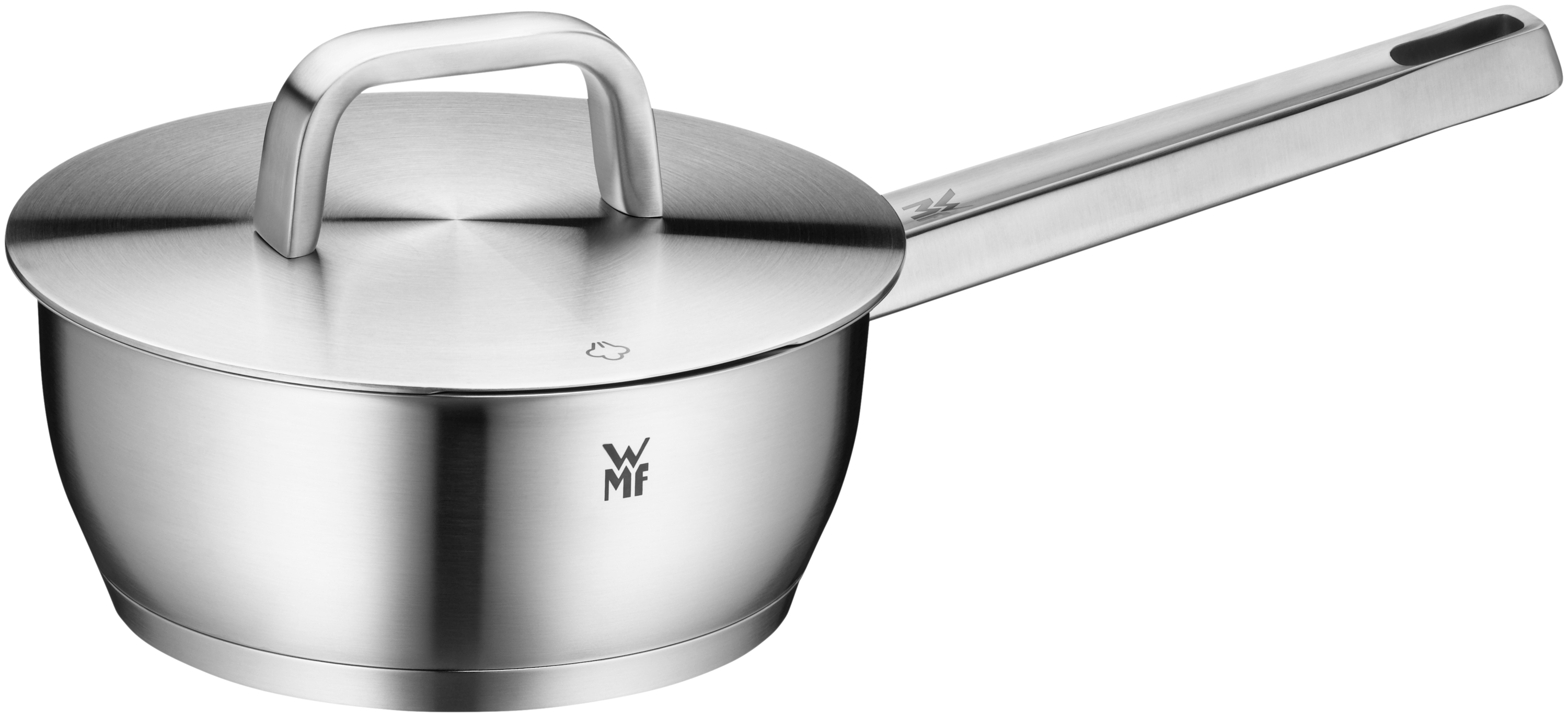 WMF Iconic Stielkasserolle mit Deckel in Edelstahl