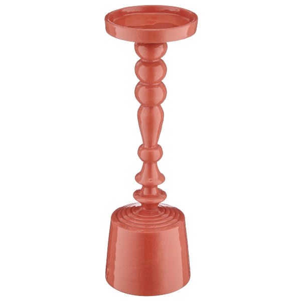 Roomio Kerzenhalter JANIK Durchmesser ca. 10 cm, Höhe ca. 30 cm in Fb. lachs