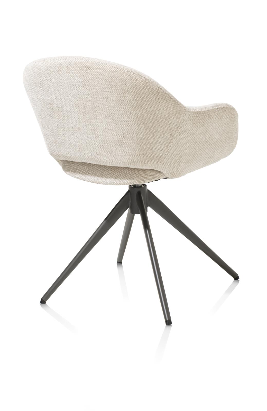 XOOON Armstuhl  Finn 48654-CRE Stoff creme