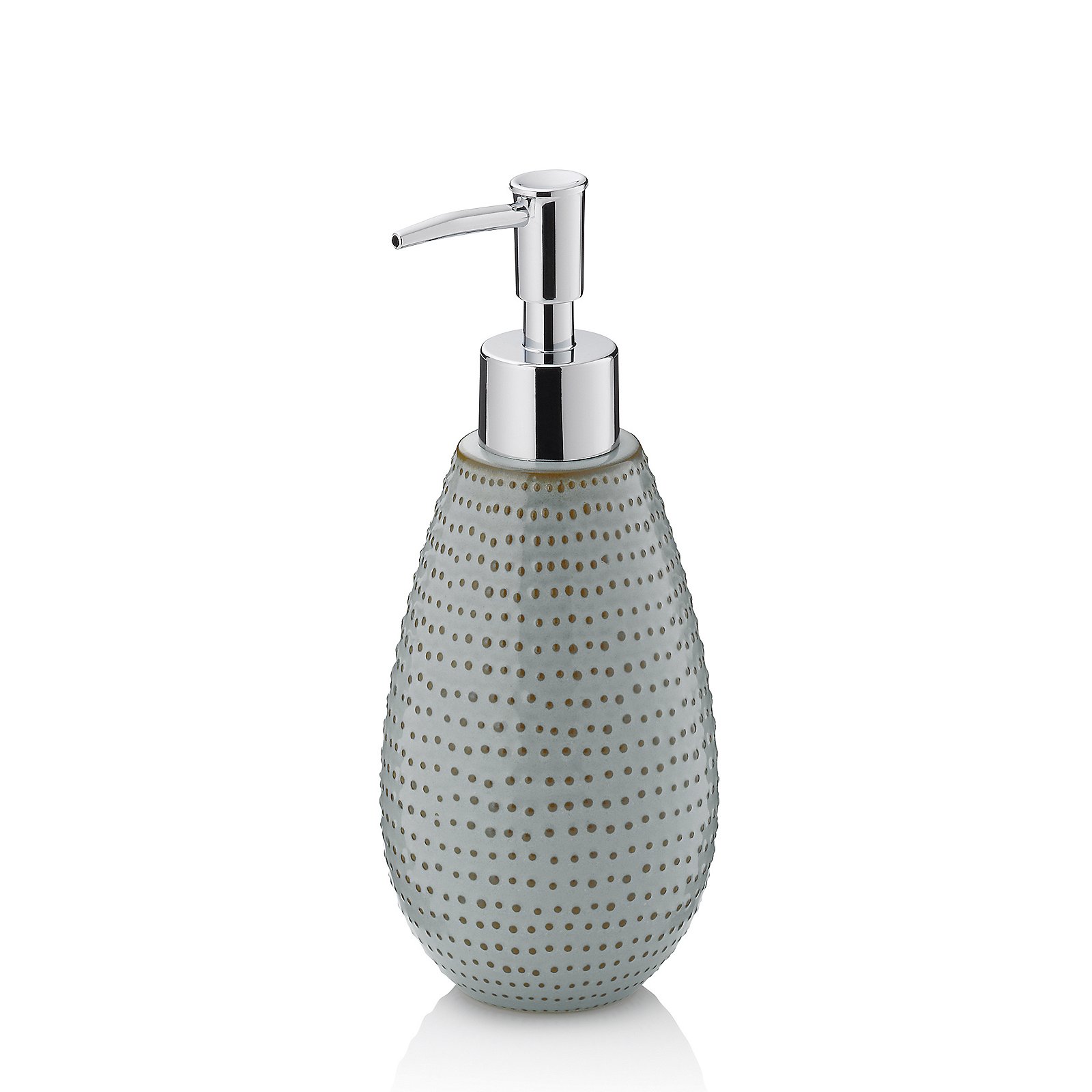 Kela Seifenspender Dots graubraun DOTS in , Flasche, Sinken, Waschbeckenhahn, Rauchrohr