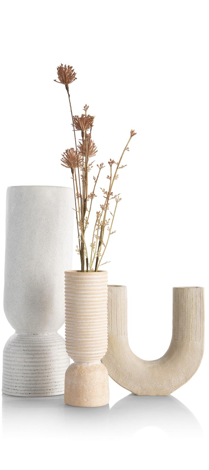 Coco Maison Vase Suze 50137-BEI H16cm