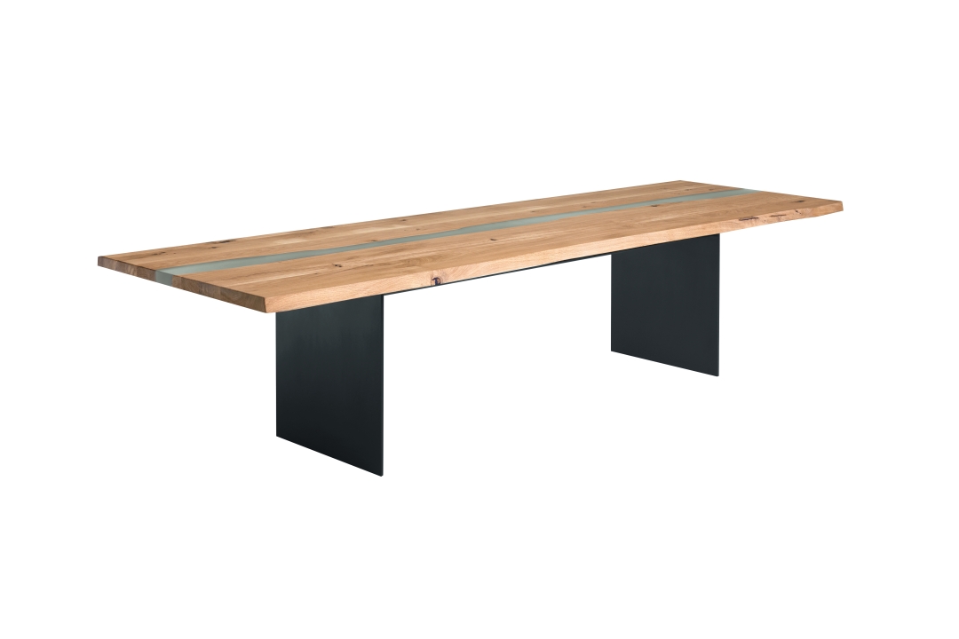 Venjakob Esstisch ET2436 ca. 300x75x110cm in Wildeiche hell lackiert massiv