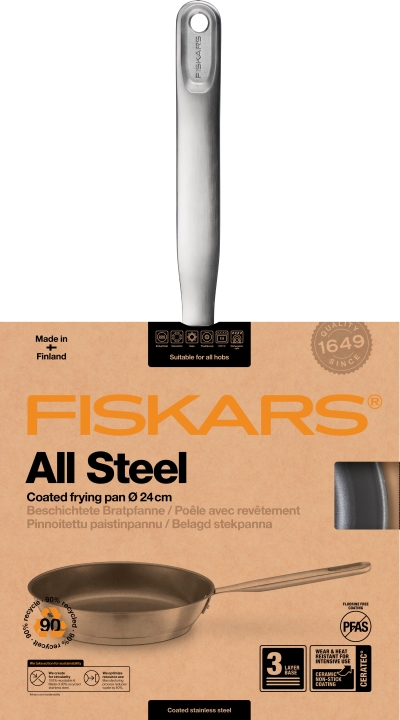Fiskars Bratpfanne ALL STEEL 24cm