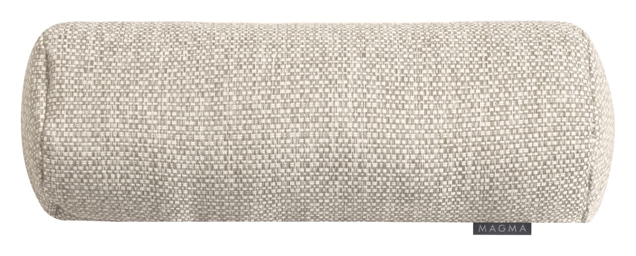 Magma Heimtex Nackenrolle LAZISE Durchmesser ca. 15cm, Länge ca. 40cm in Farbe taupe, Kissen, Dekoration für Zuhause, Leinen, Mobiliar