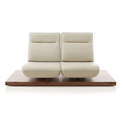Koinor 2-Sitzer EVINO in Leder X-Happy Salt/Stoff Venga weiß, Kissen, Mobiliar, Wohnzimmer, Couch, Tabelle