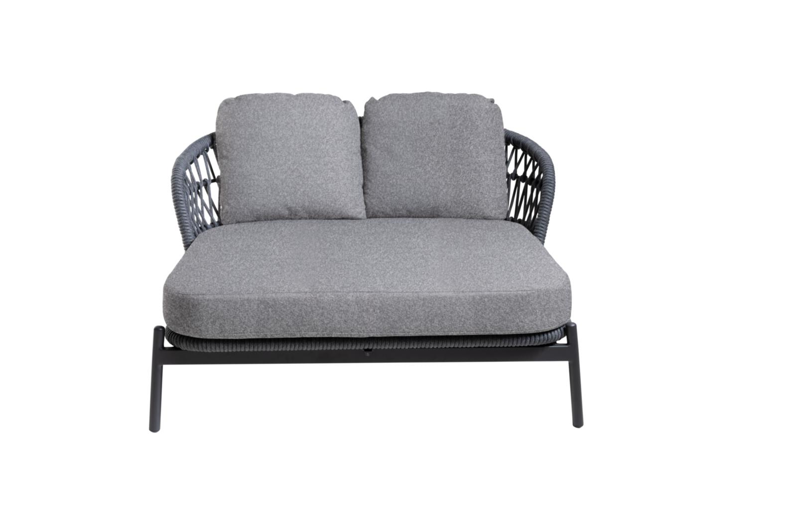 Interliving Doppelliege IL7013 164x149 in Rücken Rope anthrazit, Kissen, Dekoration für Zuhause, Mobiliar, Couch, Stuhl