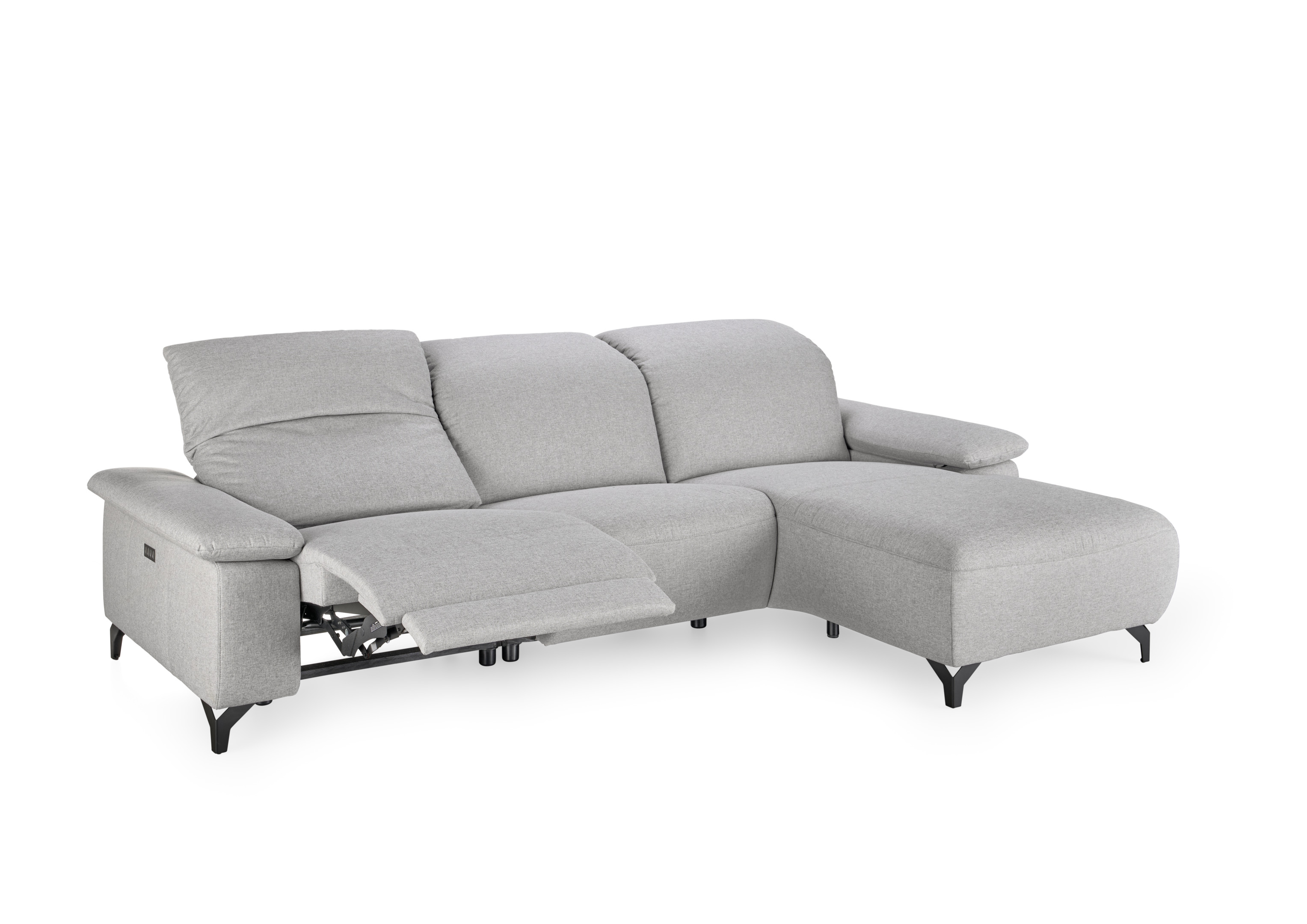 Musterring Polsterecke MR 370 ca. 280x180cm in Stoff Melrose platin
