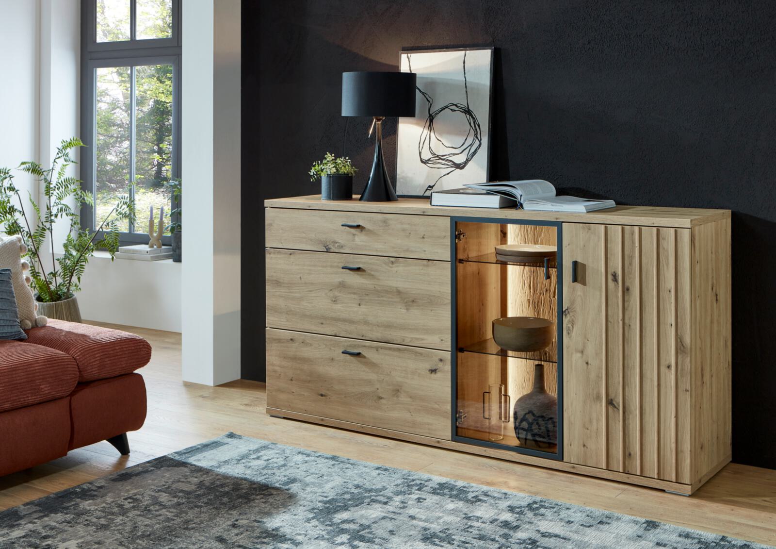 Sideboard  in Eiche Artisan Melamin