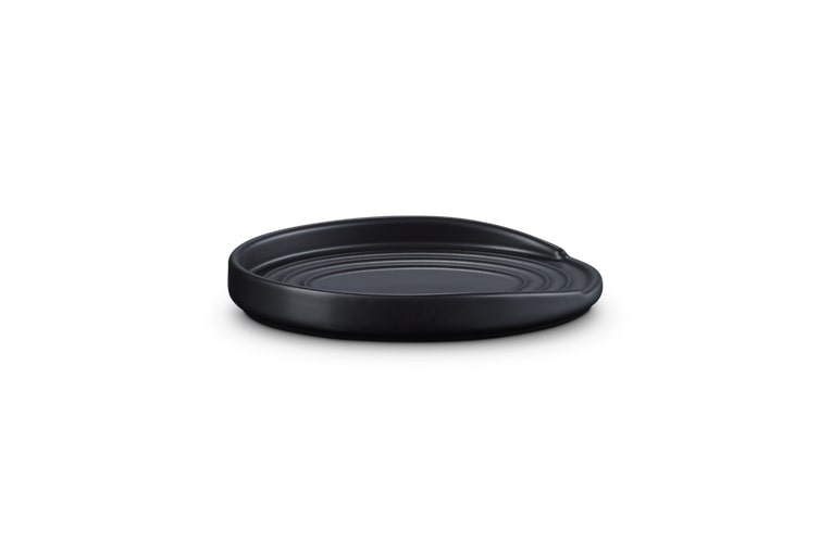 Le Creuset Löffelablage Schwarz Matt Oval