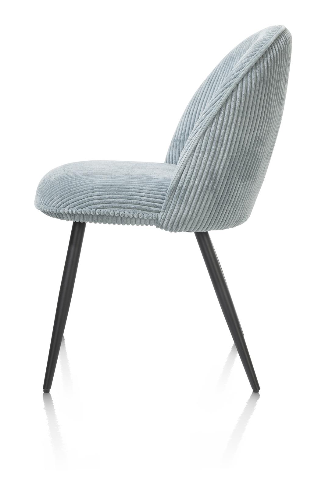 Habufa Stuhl  ca. B52 H85 T63 cm in Stoff Rivas hellblau