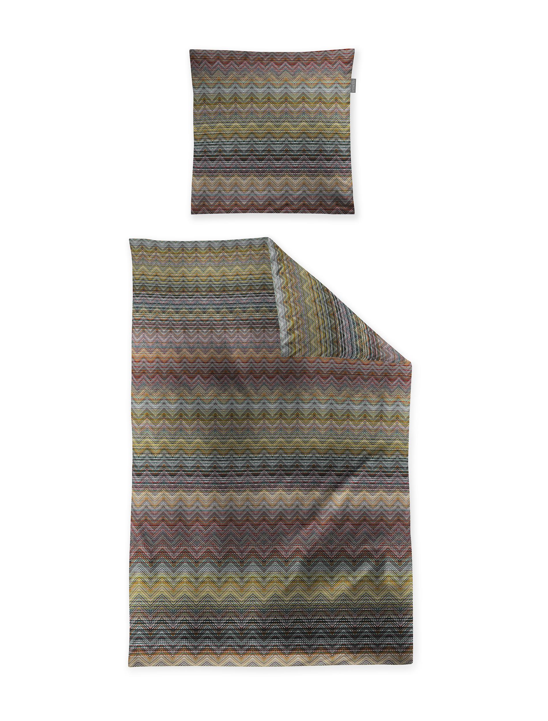 Irisette Mako-Satin Bettwäsche WAVE ca. 135x200cm in Farbe multi, Dekoration für Zuhause, Teppich