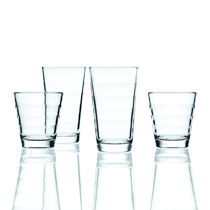 Leonardo GK/8tlg. Becherset Bari aus Glas