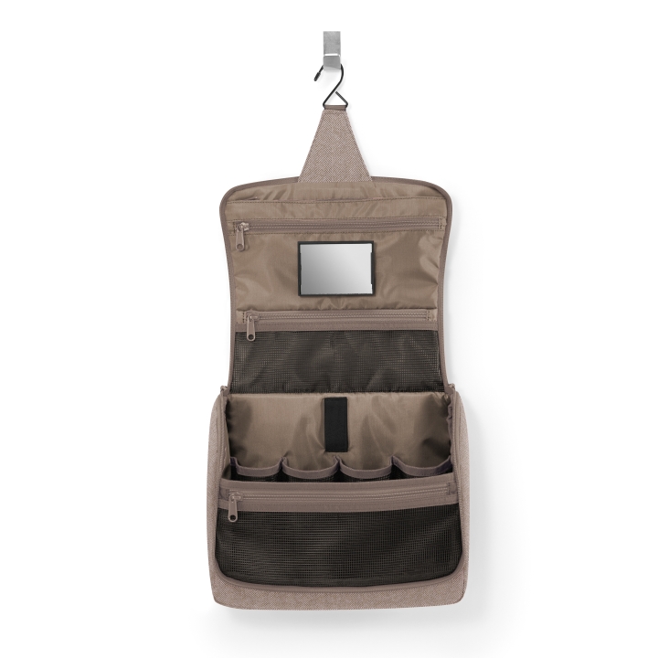 Reisenthel TOILETBAG XL in Farbe herringbone mokka, Tasche, Rucksack, Erste Hilfe
