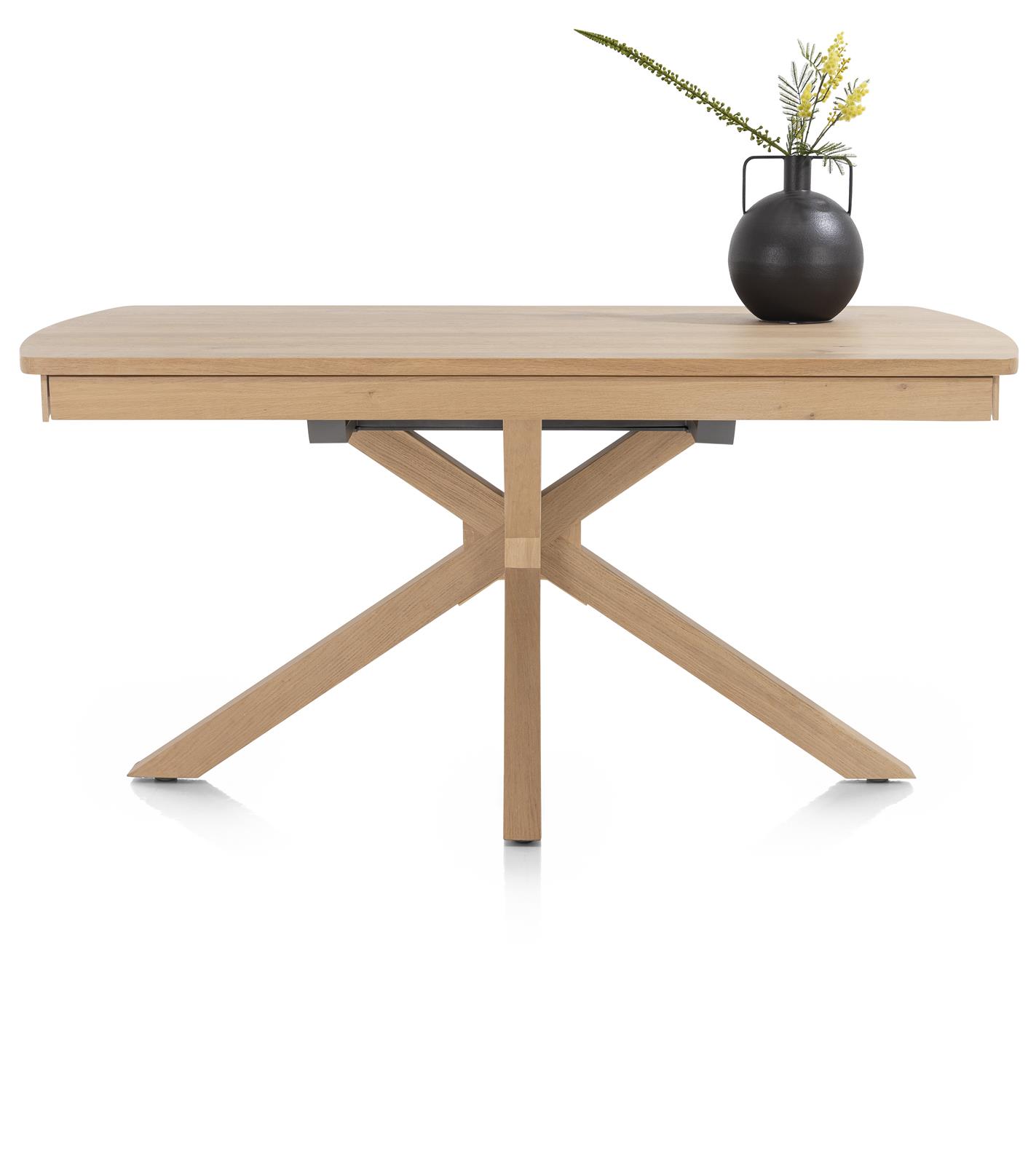 Henders & Hazel Ausziehtisch NYON ca. B100 H77 T170 cm in Eiche natur Platinlack
