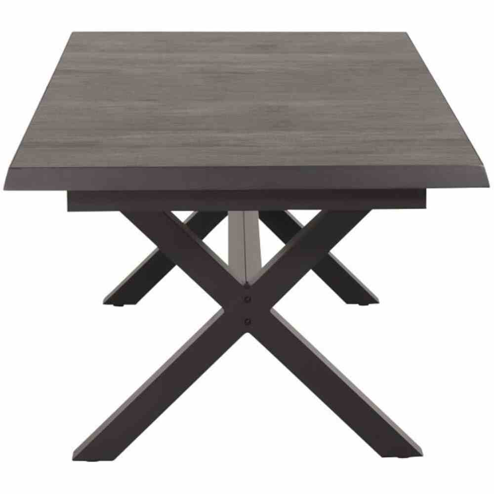 Ausziehtisch SINCRO ca. 200(260) x 100 cm, H77 cm in Tischplatte Keramik wood/grey