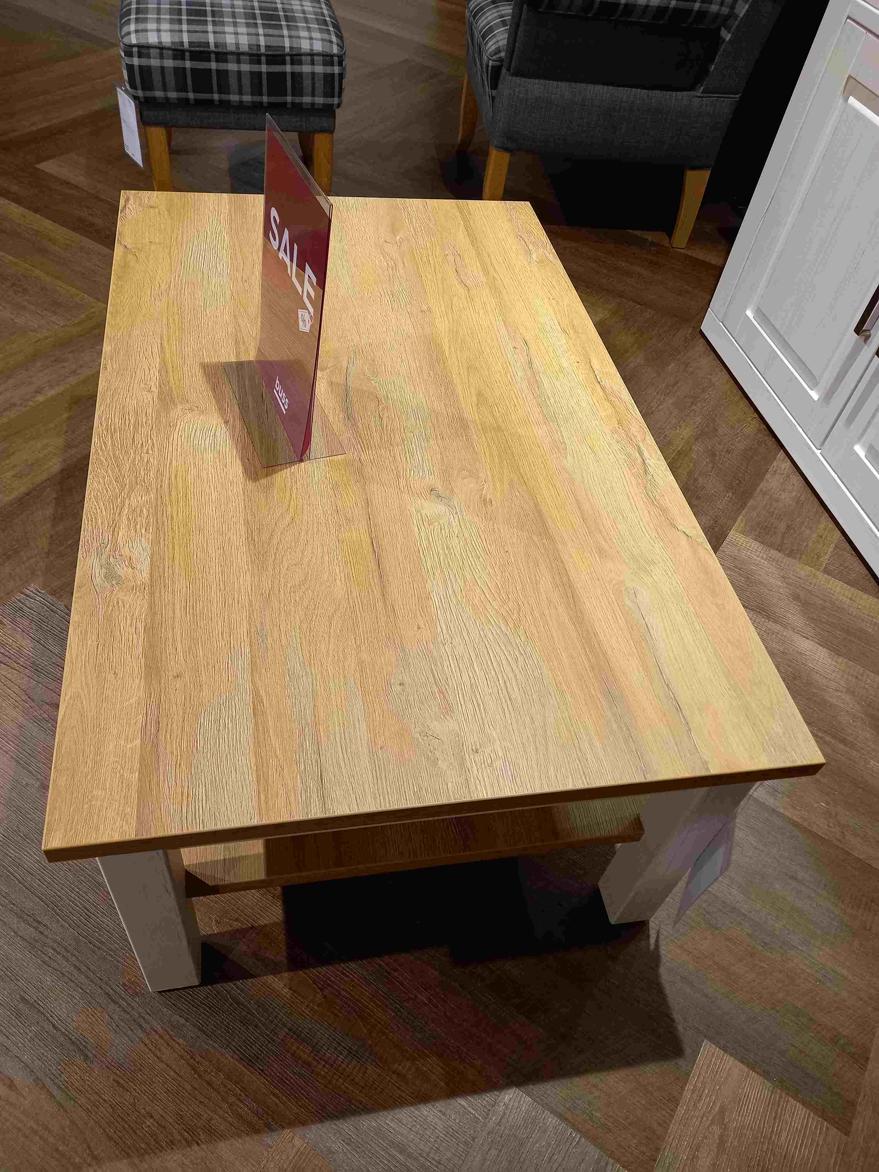 MCA Furniture Couchtisch Brixen in Grandson Oak/Pinie Aurelio Nachbildung ca. 114 x 70 cm, Moebel, Tabelle, Tischplatte, Holz, Hartholz