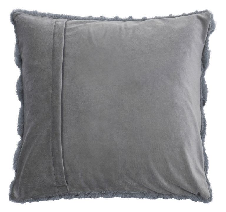 Magma Heimtex Kissenhülle PLUSH ca. 45x45cm in Farbe mittelgrau, Kissen, Dekoration für Zuhause, Kopfkissen, Tasche, Handtasche