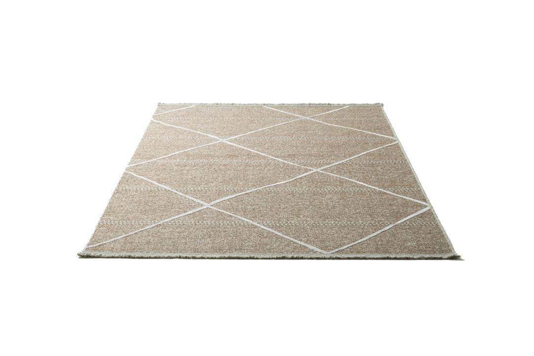Theo Keller Webteppich Braderup ca. 120x170cm in Farbe Beige