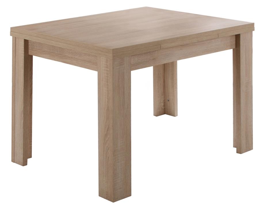 Mäusbacher Esstisch MONZI ca. 80 (136) x 60 cm in Eiche sägerau Dekor