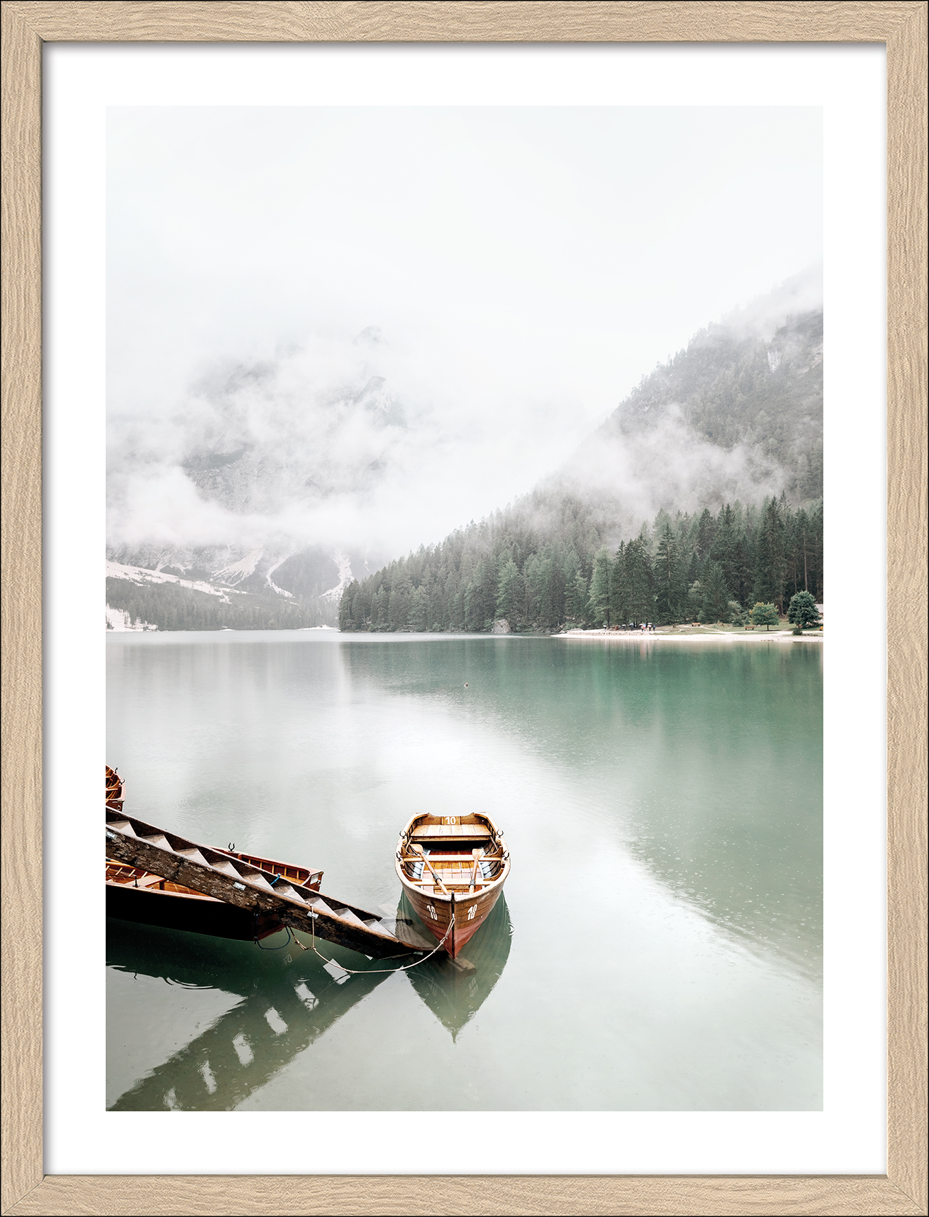 ProArt Framed-Art Slim Scandic 33x43cm Bootsfahrt auf Bergsee