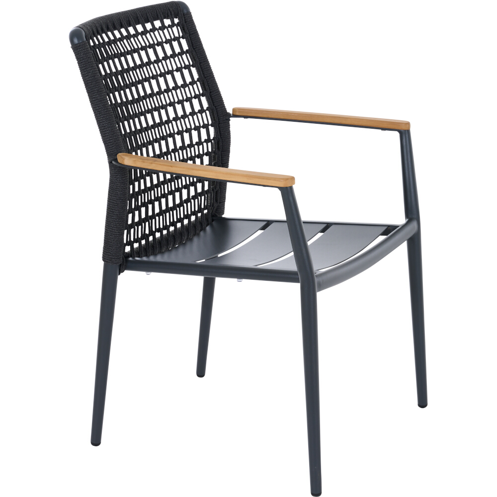 Stapelsessel CORTINA ca.B57 H84 T59 cm in Aluminium matt anthrazit, Moebel, Stuhl, Sessel