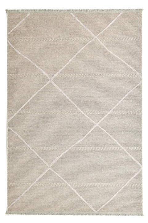 Theo Keller Webteppich Braderup ca. 120x170cm in Farbe Beige
