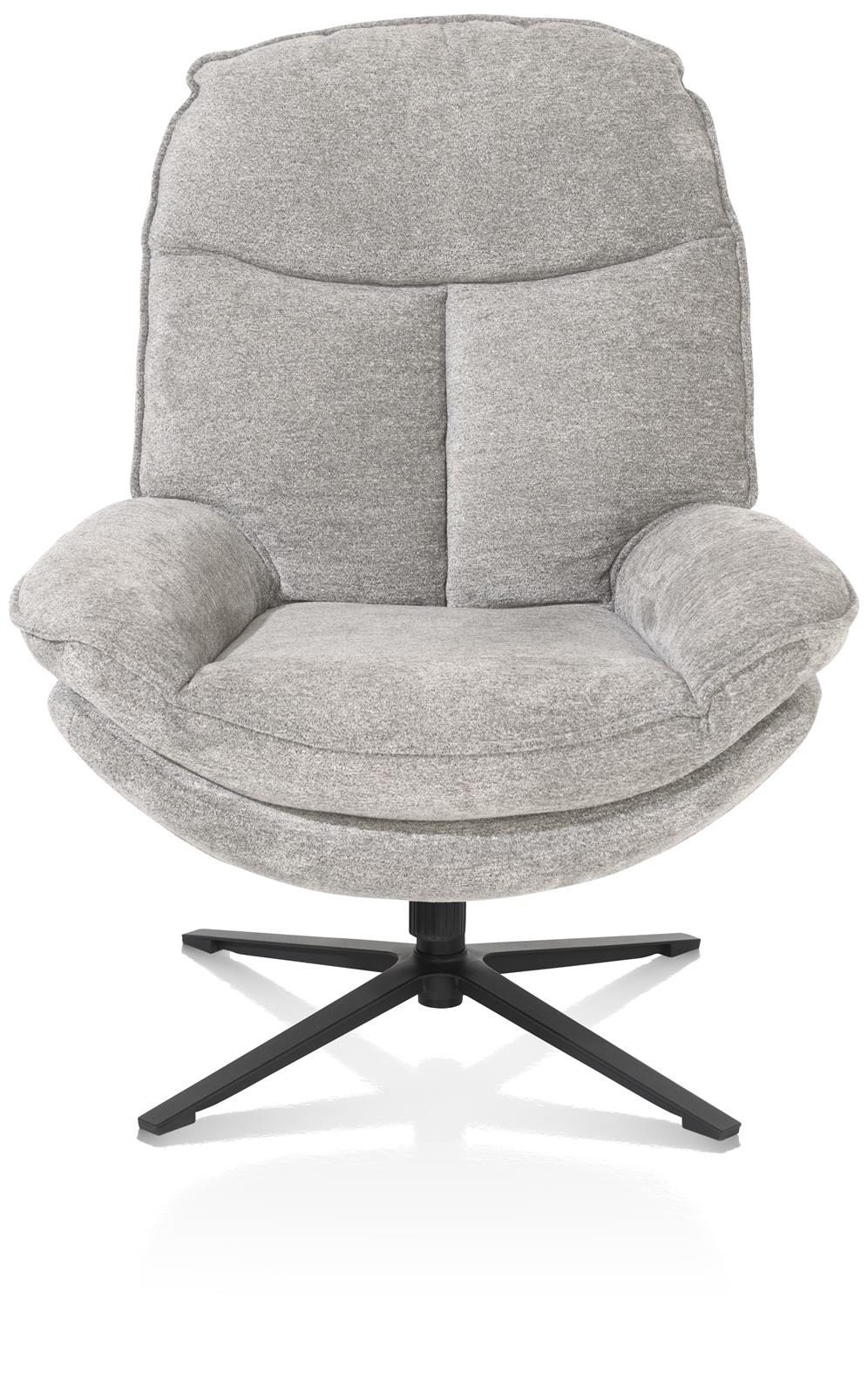 Henders & Hazel Sessel mit Hocker FLORENCE ca. B79 H100 T94 cm in Stoff Enzo kiesel